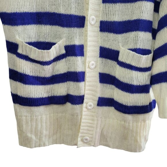 Lularoe Lucille Cardigan Sweater Womens Oversized Large Striped Buttons Plus - Picture 3 of 8